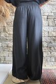 Basso Shirring Wide Leg Pant Black